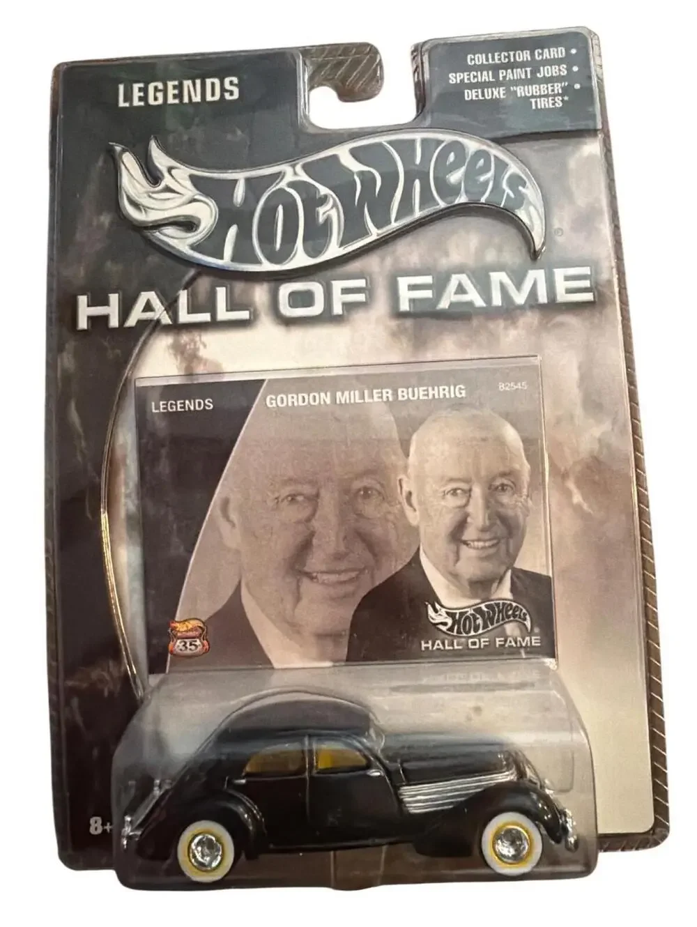 Hot Wheels Hall Of Fame Legends Gordon Miller Buehrig Die-Cast Car With Collecto
